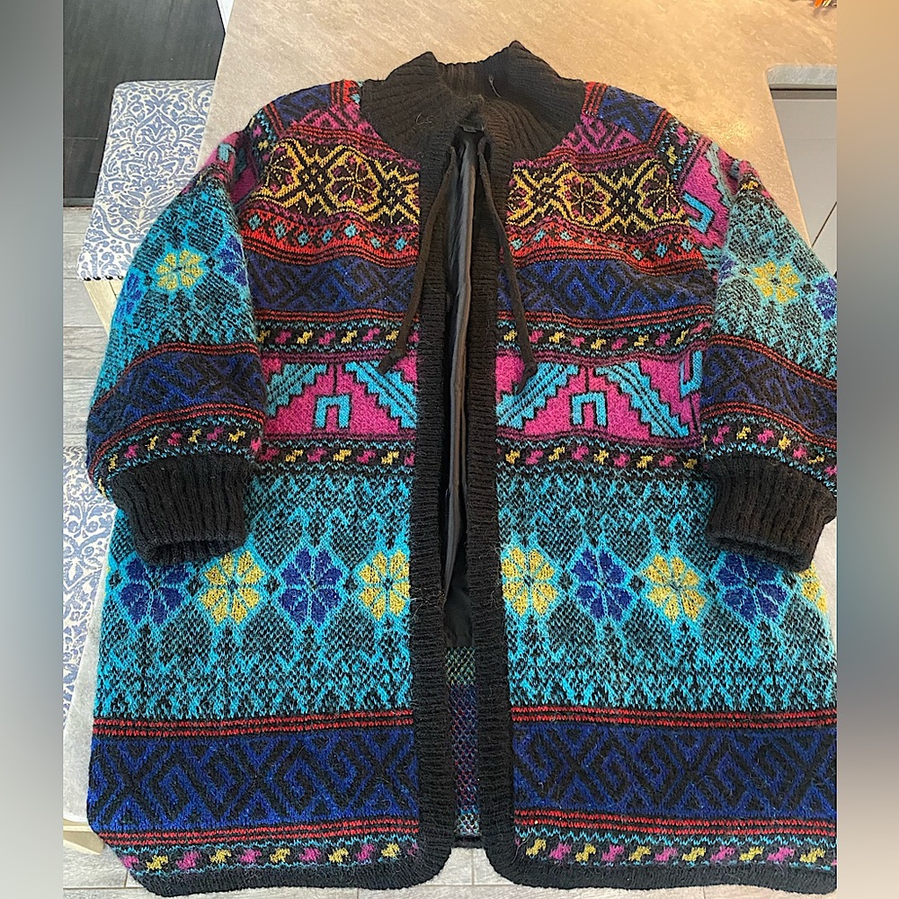 Vintage 80s RARE Tony Lambert oversized cardigan
